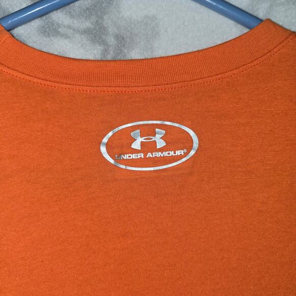 Under Armour Boys Basketball Skeleton T-Shirt Orange Size YLG - Picture 11 of 11